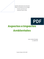 Trabajo Aspectos e Impactos Ambientales