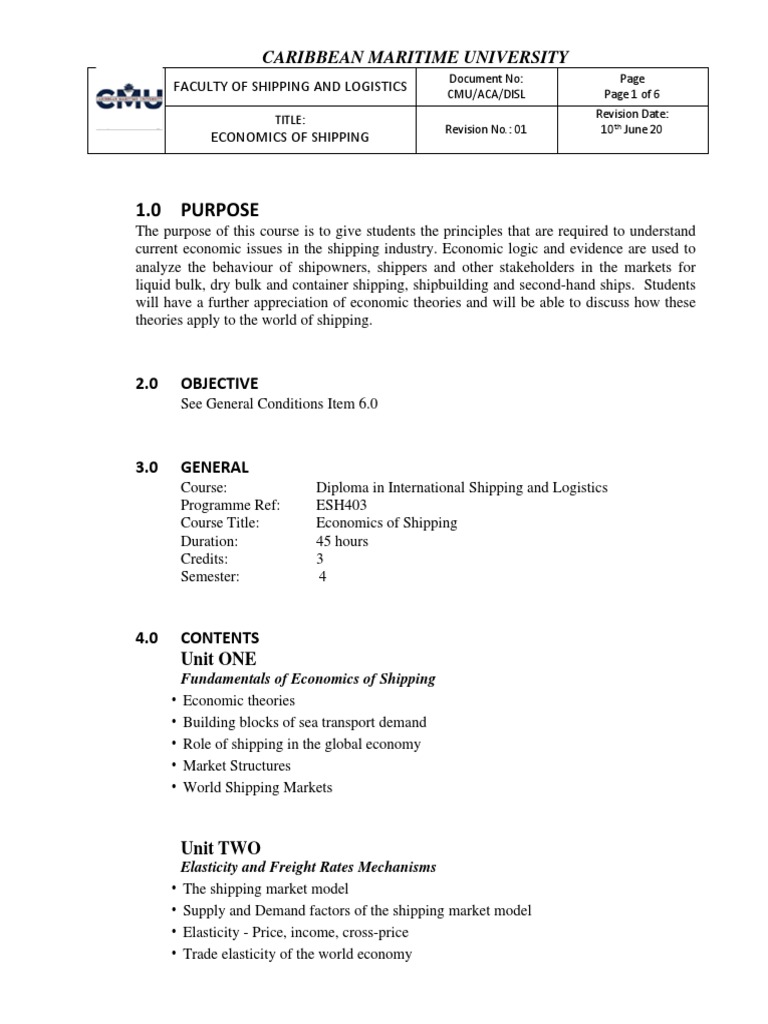 Analyzing the Economics of Shipping: A Comprehensive Overview of Key ...
