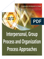 Interpersonal, Group Process and Organization Process Approaches