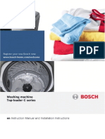 Bosch Washing Machine - User Manual