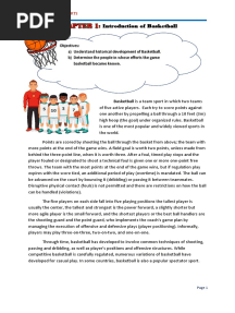 Chapter 1 - Introduction of Basketball