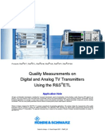 Quality Measurements On Digital and Analog TV Transmitters