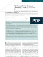 Validity of RECIST Version 1.1 For Response Assessment in Metastatic Cancer: A Prospective, Multireader Study