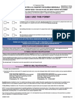 Can I Use This Form?: Application For A U.S. Passport For Eligible Individuals