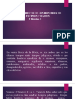 Carácter de Los Hombres en Los Ultimos Tiempos