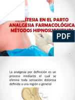 Anestesia en El Parto y Analgesia Farmacologica, Metodos Hipnosugestivos