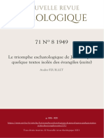 Le Triomphe Eschatologique de Jesus d Apres Quelque Textes Isoles Des Evangiles Suite