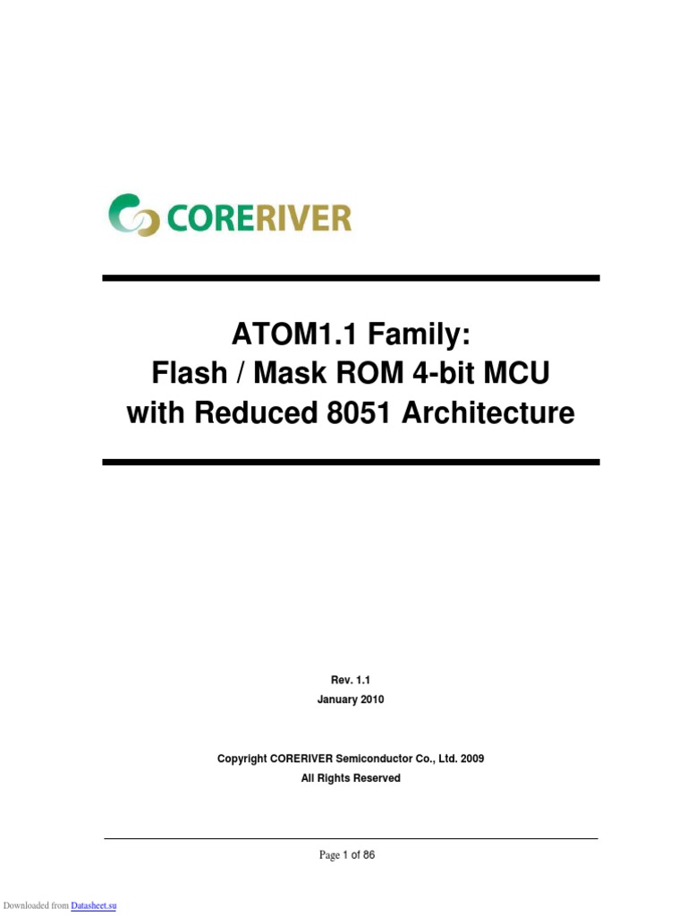 Coreriver Semiconductor Gc49c501g1 Sj20ig 7cd22b693f | PDF ...