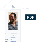Kendrick Lamar Research Papaer