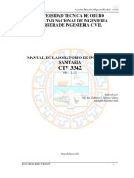 Civ3342 Manual de Laboratorio de Ingenieria Sanitaria