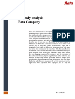 Case Study Analysis Bata Company: Page 1 - 13
