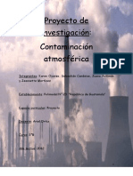 Proyecto de Investigación Contaminacion Atmosferica