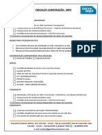 Checklist Construção Completo