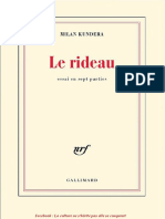 Milan Kundera - Le Rideau