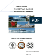 Plan de gestión PN Los Glaciares