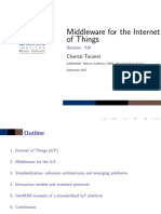 Middleware For The Internet of Things: Chantal Taconet