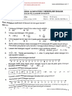 Soal Ulangan Matematika Kelas 6 Semester 1