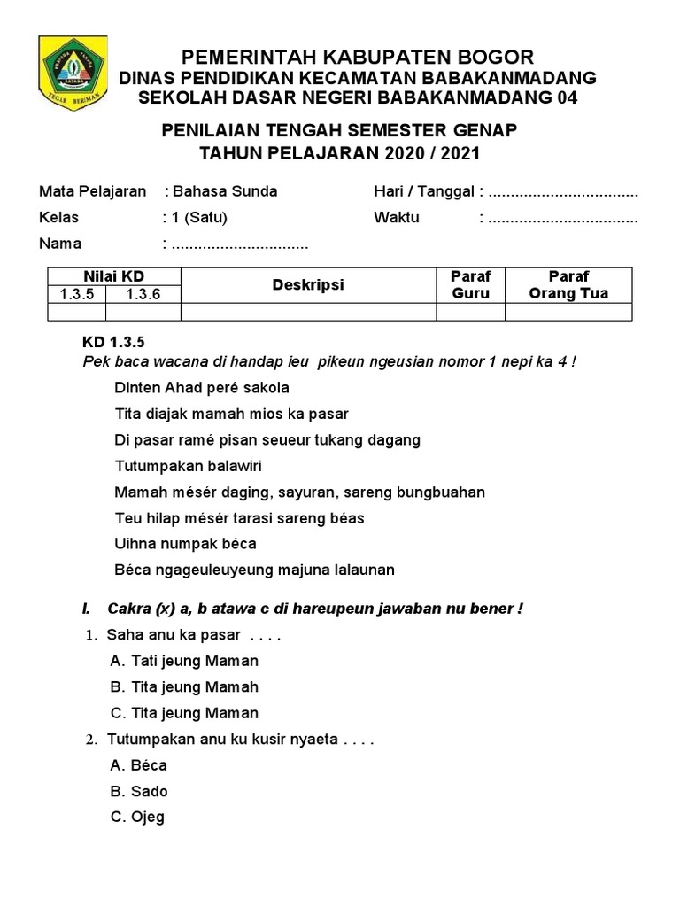 Struktur kalimat bahasa Sunda untuk pemula