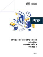 Ingeniería Industrial: Introducción y Unidad 1