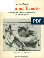 Carlo Diano - Forma Ed Evento. Principi Per Una Interpretazione Del Mondo Greco-Neri Pozza (1967)