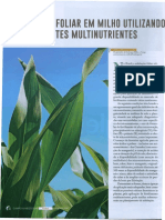 Adução foliar de micronutrientes em milho