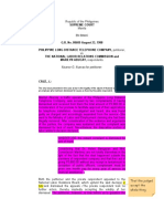 Phillippine Long Distance Telephone Comp. Vs National Labor Relations Commission