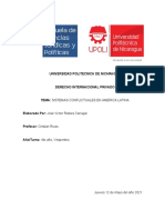 Sistemas Conflictuales en America Latina Desde La Optica Del Derecho Penal