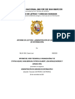 Mejía Díaz - Informe Del Video 1 - Administración de Unidades de Información II