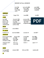 Cambridge Flyers Vocabulary