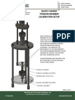 Quick Change Tension Member Calibration Setup: Picture Below: Tm-30Klbf-Kit With Load Cell in A 30Klbf Ucm Machine