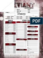 Name: Concept: Origin: Player: Conviction: Clade: Chronicle: Loyalty: Forms