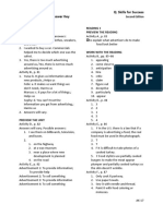 Reading and Writing 3 Q: Skills For Success Unit 4 Student Book Answer Key