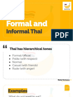 Formal - Informal by BananaThai