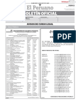 Boletín Oficial El Peruano - 31oct2001