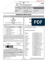 Boletín Oficial El Peruano - 22oct2001