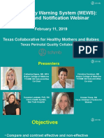 Maternal Early Warning System (MEWS) : Triggers and Notification Webinar