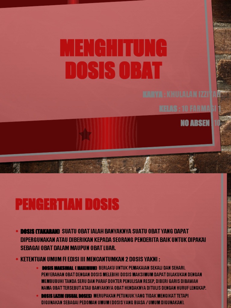 Menghitung Dosis Obat | PDF