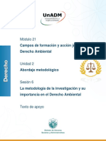 Módulo 21: Campos de Formación y Acción Jurídica: Derecho Ambiental