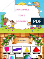 3d Shapes Year 1