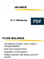 Fluid Balance: D. C. Mikulecky