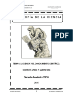 2 - Tema 6 LA CIENCIA Y EL CONOCIMIENTO CIENTIFICO