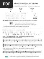 Music Theory Worksheet 6 Basic Rhythm