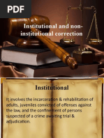 Institutional and Non-Institutional Correction