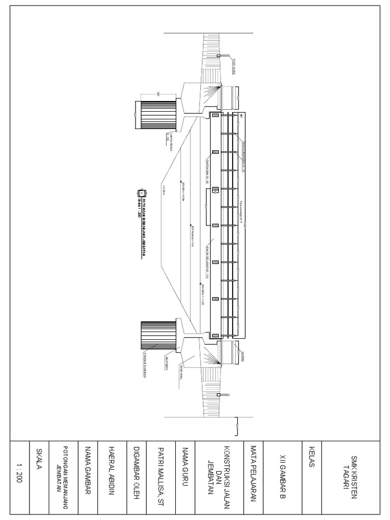 Potongan Memanjang-1 | PDF
