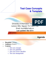 Test Case Concepts & Template