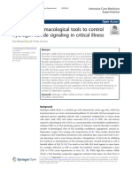 Emerging Pharmacological Tools To Control Hydrogen Sulfide Signaling in Critical Illness