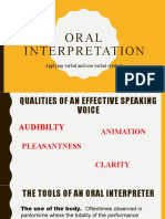 Effective Oral Interpretation