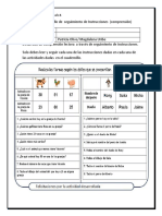 Cuadernillo de Seguimiento de Instrucciones