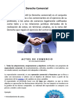 Derecho Comercial: Actos de Comercio