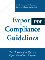 Export Compliance Guidelines: The Elements of An Effective Export Compliance Program